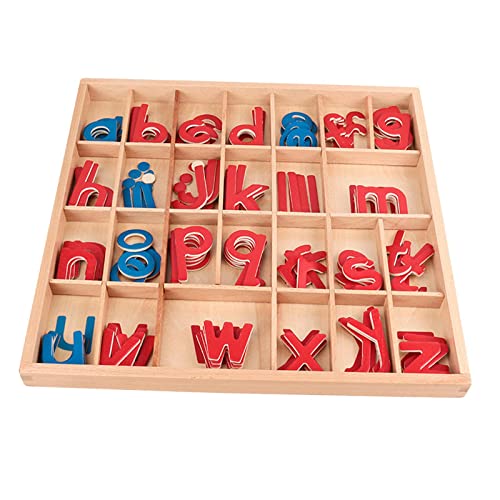 Harilla Sprachlernspielzeug Kleine bewegliche Alphabet-Buchstabierspiele Montessori-Sprachobjekte Aktivität Kleinbuchstabe für Jungen Geburtstagsgeschenke von Harilla