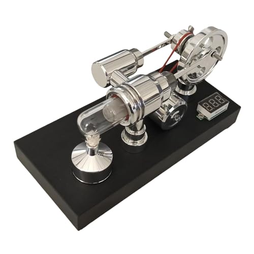 Harilla Stirlingmotor-Modell, Heißluft-Stirlingmotor, Motor, praktische Fähigkeiten, pädagogisches Physik- und Wissenschaftslernspielzeug für Demo-Requisiten, 8 cm x 17 cm x 9.5 cm von Harilla