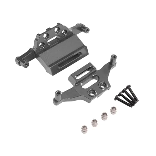 Harilla Stoßhalterungsrahmen 1/20 RC -Fahrzeugteile Metallmontage -Halterungen vordere und hintere Mount -Kit für Meijiaxin 20208 C8811, Grau von Harilla