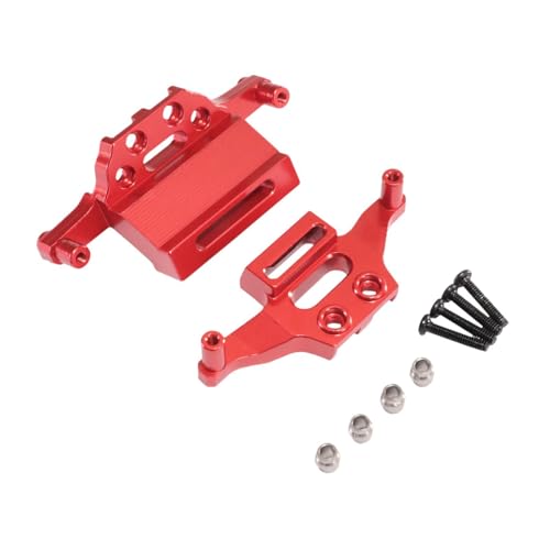 Harilla Stoßhalterungsrahmen 1/20 RC -Fahrzeugteile Metallmontage -Halterungen vordere und hintere Mount -Kit für Meijiaxin 20208 C8811, Rot von Harilla