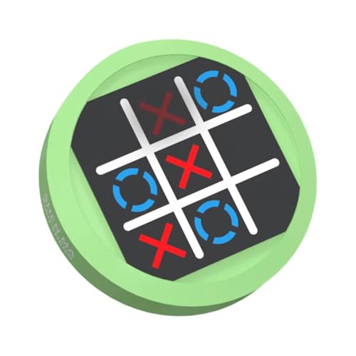 Harilla Tac Toe Bolt Games Brain Teaser Family Game Interaktive Handheld Puzzle Game Konsole Brettspiel für Kinder Erwachsene Geburtstagsgeschenk , GrÜn von Harilla