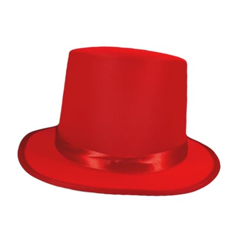 Harilla Top -Hut formeller zeremonieller Magierhut für Urlaubsrolle, Cosplay Carnival zu Spielen, Rot Harilla Top -Hut formeller zeremonieller Magierhut für Urlaubsrolle, Cosplay Carnival zu Spielen, Rot von Harilla