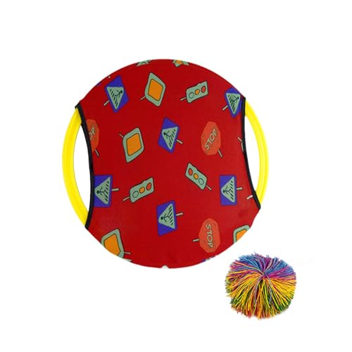 Harilla Toss und Fangen von Bällen Set Party bevorzugt Outdoor -Spiele Wurf und Fangen von Bällen Tier Eltern -Kind -Interaktionsspiel für Jungen Mädchen, Rot von Harilla