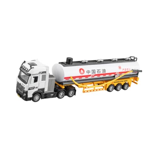 Harilla Toy Lorry Model Tanker Tankwagen mit Pull -Back -Mechanismus Halbanhänger mit Lichtern und Klang für Geburtstagsgeschenke Sammlung Jungen Jungen von Harilla