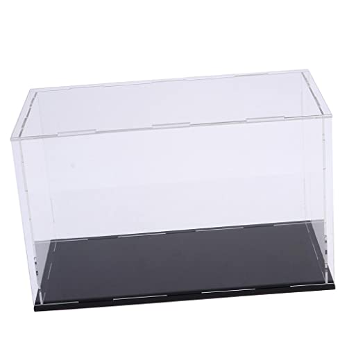 Harilla Transparenter Acryl Vitrinen, Organizer Und Schwarze Basis für Puppen von Harilla