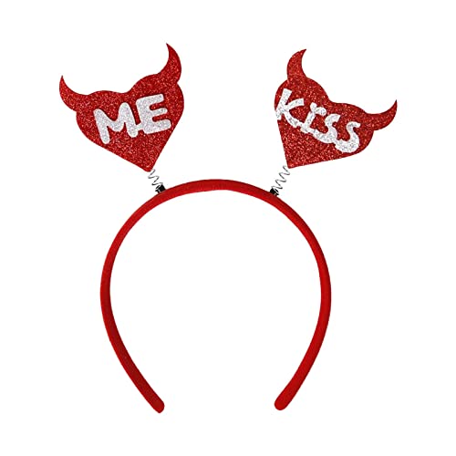 Harilla Valentinstag Stirnband Haarband Kopfschmuck Dekorationen für Party Kostüm Frauen, Kuss Harilla Valentinstag Stirnband Haarband Kopfschmuck Dekorationen für Party Kostüm Frauen, Kuss von Harilla