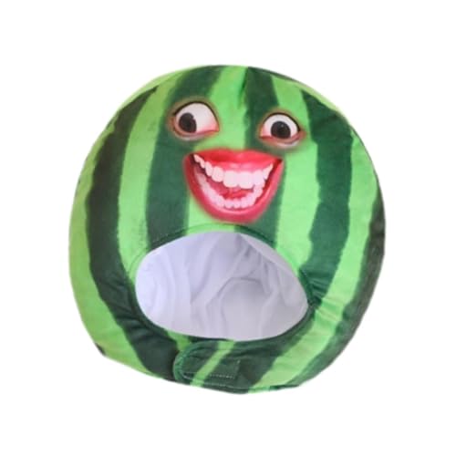 Harilla Wassermelonen Kopfbedeckung Plüschfrucht für Selfies und Spaß Harilla Wassermelonen Kopfbedeckung Plüschfrucht für Selfies und Spaß von Harilla