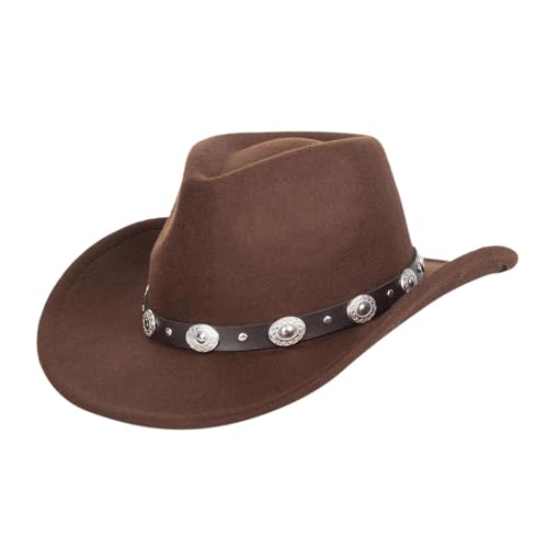 Harilla Western-Cowboyhut, Sonnenhut, Fedora-Hut für Reisen, Outdoor, Musikfestival, Verkleidung, Style B Coffee Harilla Western-Cowboyhut, Sonnenhut, Fedora-Hut für Reisen, Outdoor, Musikfestival, Verkleidung, Style B Coffee von Harilla