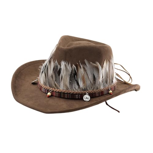 Harilla Western Cowboyhut Männer Frauen für Cosplay -Bühnenshow -Festivals Rollen spielen Fischen, Kaffee Harilla Western Cowboyhut Männer Frauen für Cosplay -Bühnenshow -Festivals Rollen spielen Fischen, Kaffee von Harilla