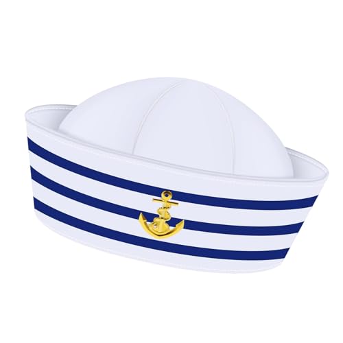 Harilla Yacht Boot Hut Kopfbedeckung Sailor Hut für Party Erwachsene Maskerade Halloween von Harilla