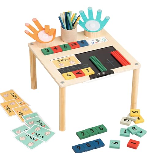 Harilla Zahlenblöcke-Spielzeug mit Tisch, Eltern-Kind-Interaktion, Lernspielzeug, Fingerzahlen, Zählspiel für Zuhause, drinnen, Jungen und Mädchen Harilla Zahlenblöcke-Spielzeug mit Tisch, Eltern-Kind-Interaktion, Lernspielzeug, Fingerzahlen, Zählspiel für Zuhause, drinnen, Jungen und Mädchen von Harilla