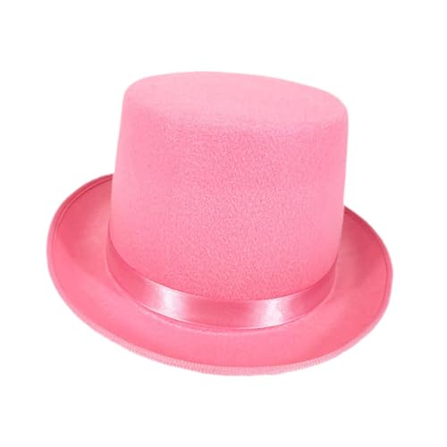Harilla Zeremonielles Butler-Kostümzubehör mit Zylinderhut für Mottopartys, Festivals, Karneval, Rosa von Harilla
