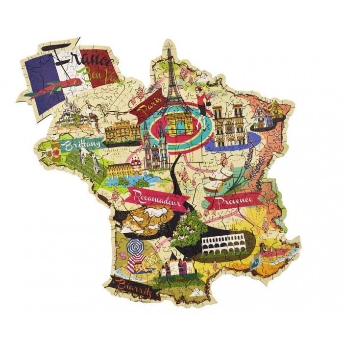 Harmandi Puzzle Creatif - Holzpuzzle - Frankreich - 199 Teile von Harmandi Puzzle Creatif