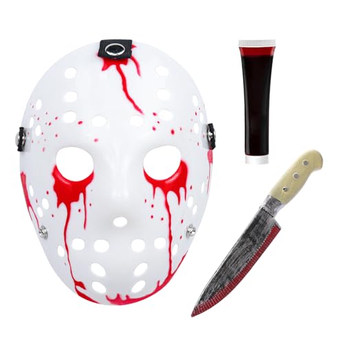 HarnyLoom Gruselige Halloweenmaske für Erwachsene und Männer, Horrorkiller-Latexmaske mit Haaren, Horrorkostüm-Requisite, realistische Terrormaske für Erwachsene, neue Halloween-Mottoparty (Color 3) HarnyLoom Gruselige Halloweenmaske für Erwachsene und Männer, Horrorkiller-Latexmaske mit Haaren, Horrorkostüm-Requisite, realistische Terrormaske für Erwachsene, neue Halloween-Mottoparty (Color 3) von HarnyLoom