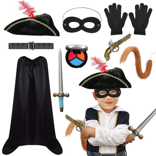 The Highway Rat Kostüm Kinder Straßenrattenkostüm Jungen Mädchen Outfit Schwarzer Rat Umhang Maske Hut Halloween Karneval Cosplay Party The Highway Rat Kostüm Kinder Straßenrattenkostüm Jungen Mädchen Outfit Schwarzer Rat Umhang Maske Hut Halloween Karneval Cosplay Party von HarnyLoom