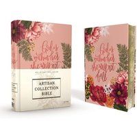 Niv, Artisan Collection Bible, Cloth Over Board, Pink Floral, Designed Edges Under Gilding, Red Letter Edition, Comfort Print von Harper Collins (US)