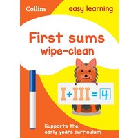 First Sums Age 3-5 Wipe Clean Activity Book von HarperCollins