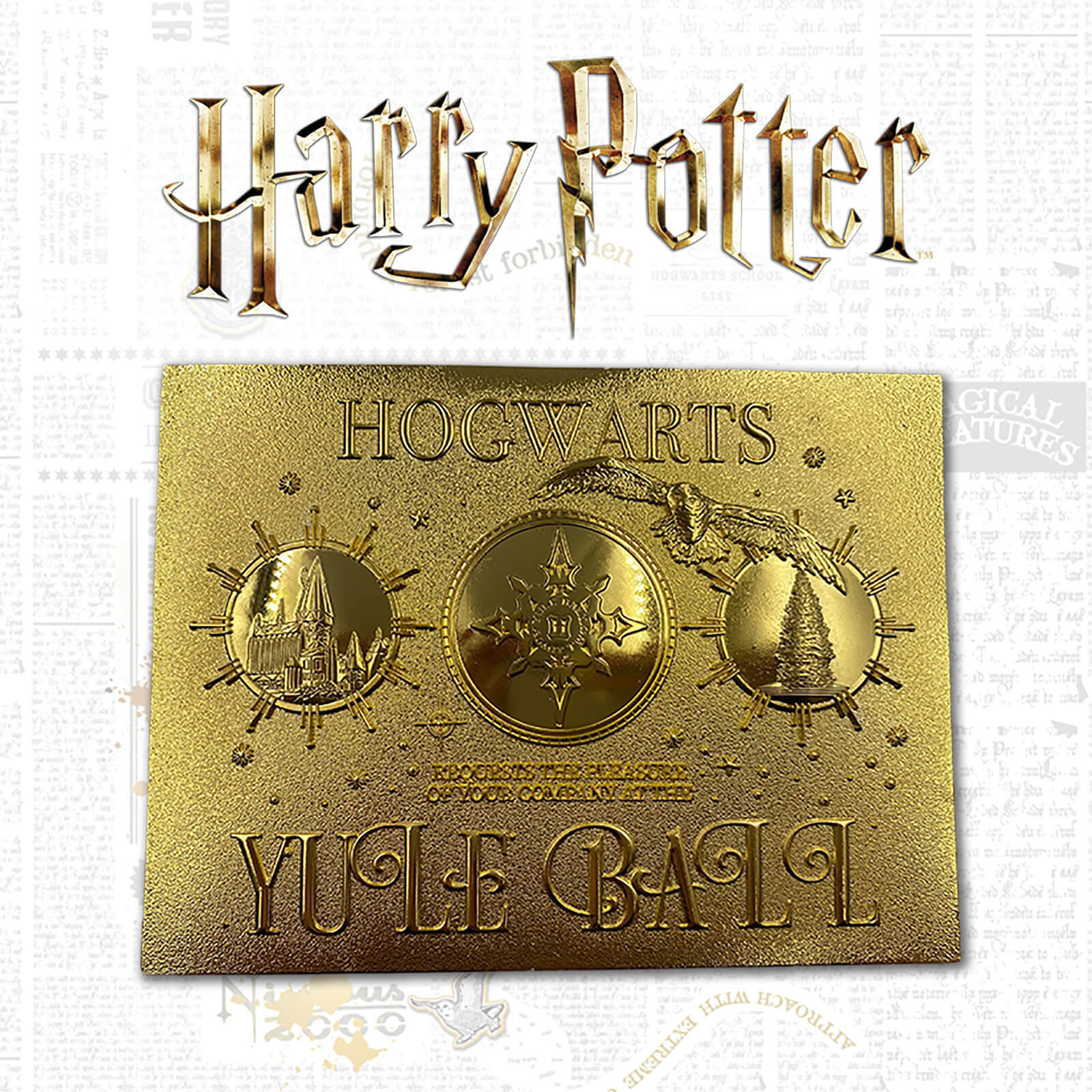 Harry Potter 24K Gold Plated Yule Ball Ticket Limited Edition Replica - Zavvi Exclusive von Harry Potter