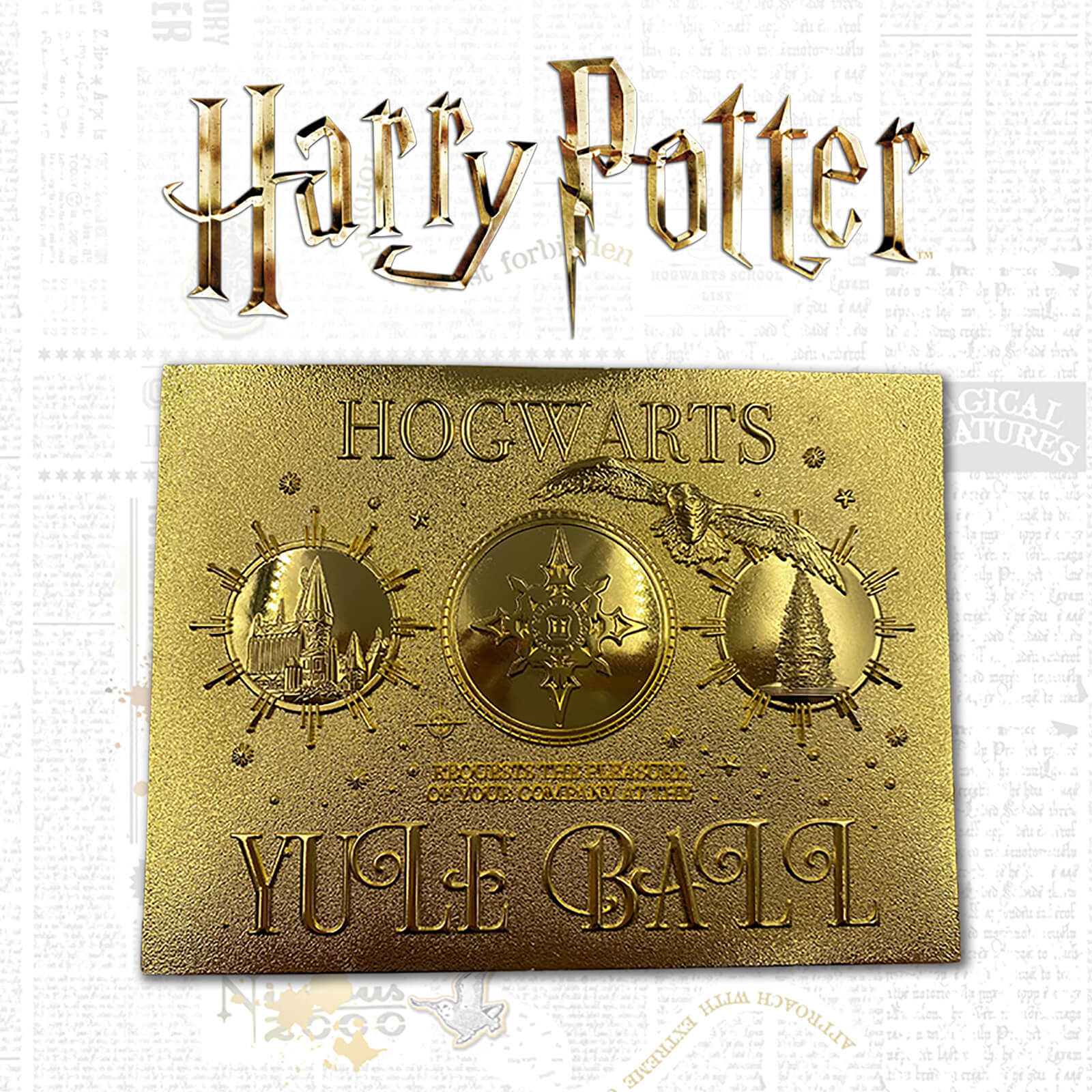 Harry Potter 24K Gold Plated Yule Ball Ticket Limited Edition Replica - Zavvi Exclusive Harry Potter 24K Gold Plated Yule Ball Ticket Limited Edition Replica - Zavvi Exclusive von Harry Potter