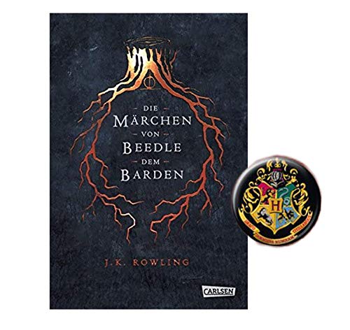 Harry Potter Hogwarts Schulbücher: Die Märchen von Beedle dem Barden (Hardcover) + 1 Button von Harry Potter