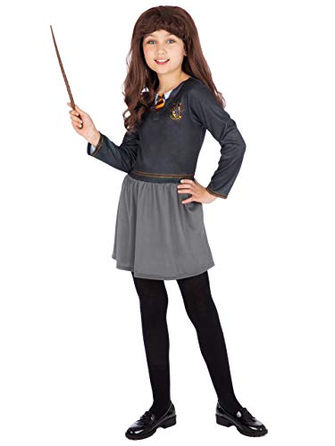 Harry Potter Mädchen Kostüm Kleid Hermione Schwarz 116 von Harry Potter