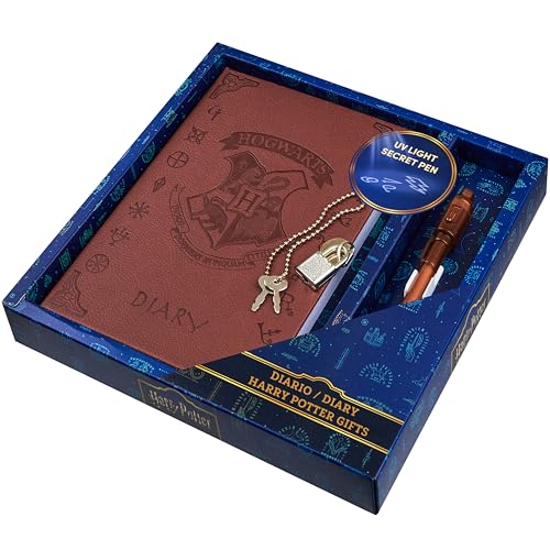 Harry Potter Tagebuch mit Schloss, Magisch und lustig Notizbuch, Schlüssel und Unsichtbar Stift, Journal Buch für Alltägliches Schreiben, Geschenke von Harry Potter
