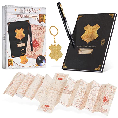 Harry Potter Schreibwaren Set, Desk Accessories mit Harry Potter Stifte, A5 Notizbuch, Aufkleber & mehr, Ideal Harry Potter Geschenke für Kinder & Fans aller Altersgruppen von Harry Potter