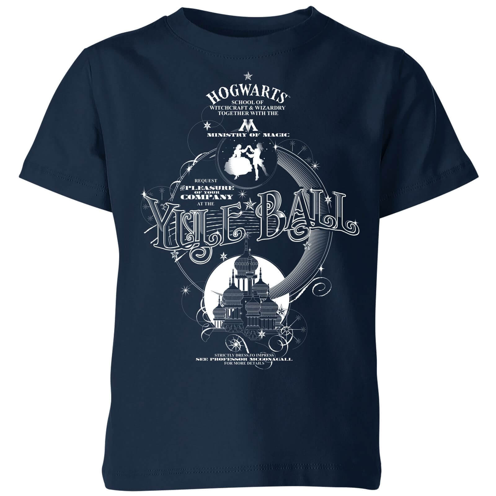 Harry Potter Yule Ball Kids' T-Shirt - Navy - 11-12 Jahre von Original Hero