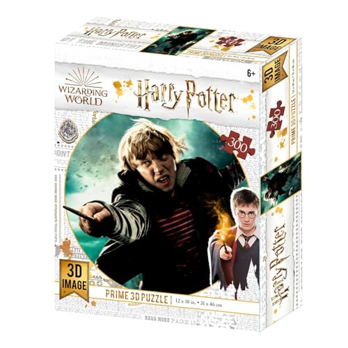 Prime 3D-Puzzle, Linsenform, Harry Potter Ron Weasly, Schwarz, Standard (300) von Harry Potter