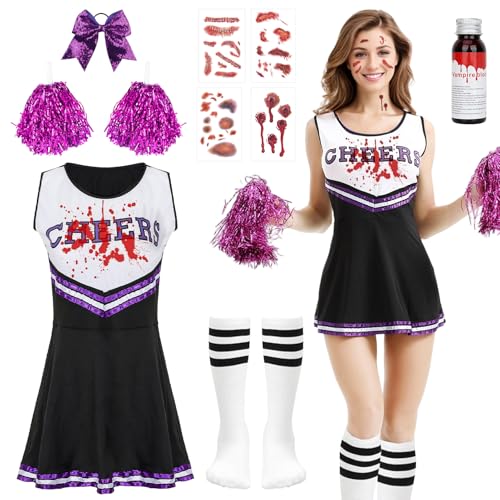 Harsever Halloween-Cheerleading-Kostüme (Erwachsener B, M) von Harsever