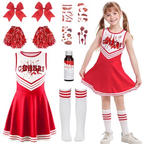 Harsever Halloween-Cheerleading-Kostüme (Kinder, 130CM) von Harsever