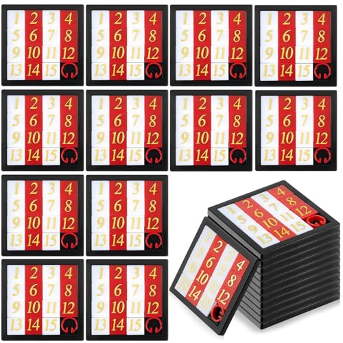 Harxin 12 Stück Zahlenpuzzle, Zahlenschiebepuzzle, Denksport-Puzzle für Kinder Erwachsene, IQ-Lernwerkzeug, Lernspielzeug, Partyspiele, 7 x 7 cm Harxin 12 Stück Zahlenpuzzle, Zahlenschiebepuzzle, Denksport-Puzzle für Kinder Erwachsene, IQ-Lernwerkzeug, Lernspielzeug, Partyspiele, 7 x 7 cm von Harxin