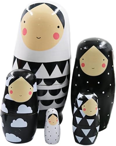 Harxin Nesting-Puppen für Kinder, 5-Teilige Matroschka-Holzpuppe, Montessori-Spielzeug, Stapelbare Puppensets, Festival Geschenk, Lernspielzeug, Lernspielzeug für Kinder Harxin Nesting-Puppen für Kinder, 5-Teilige Matroschka-Holzpuppe, Montessori-Spielzeug, Stapelbare Puppensets, Festival Geschenk, Lernspielzeug, Lernspielzeug für Kinder von Harxin