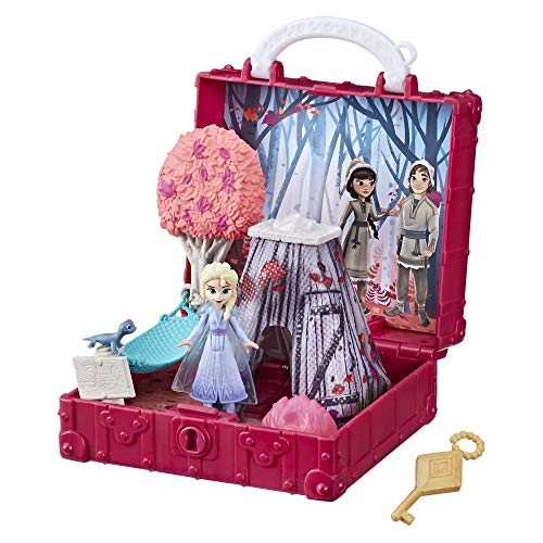 Disney Eiskönigin Pop-Up Abenteuer Der verzauberte Wald Spielset mit Griff, inklusive ELSA Puppe, Spielzeug zum Disney Film Die Eiskönigin 2 von Hasbro Disney Die Eiskönigin