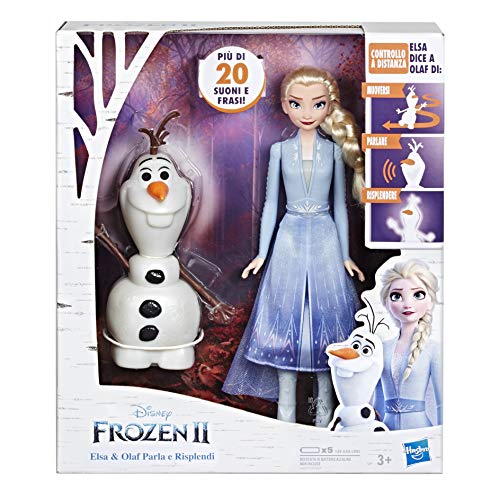 Disney Frozen Hasbro ELSA, Fernbedienung Olaf für Sprechen und Tanzen, Sprechen in Italienisch, inspiriert 2, Mehrfarbig, E5508103 von Frozen