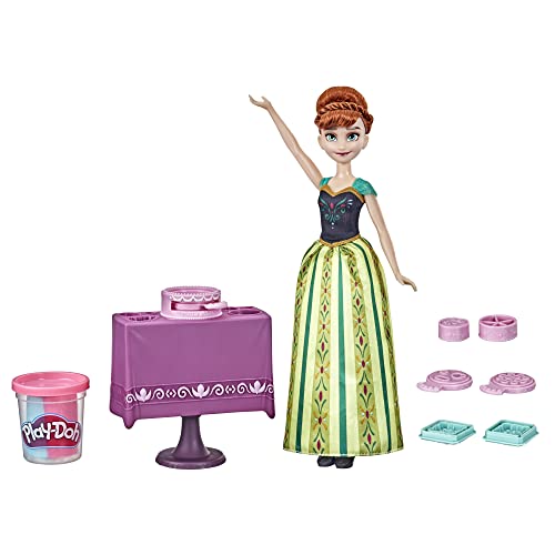 Hasbro Disney Die Eiskönigin Annas Tortenzauber, Play-Doh Kuchen-Spielset und Modepuppe, Multi, F3526 von Frozen