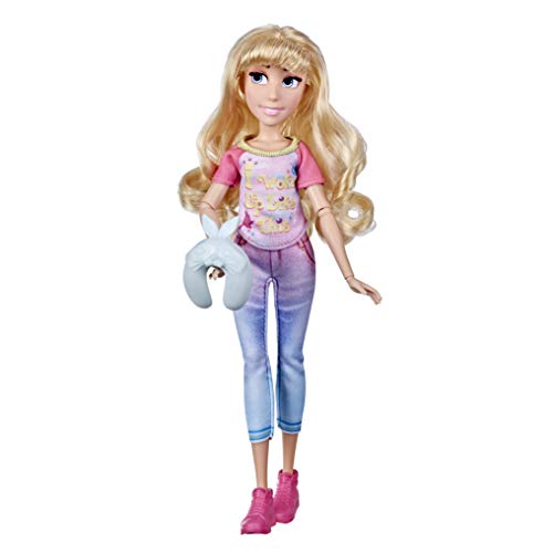 Hasbro Disney Prinzessinnen Comfy Squad Aurora Modepuppe zum Film Chaos im Netz, Puppe im Freizeit-Outfit für Mädchen ab 5 Jahren, E9024 von Disney Princess