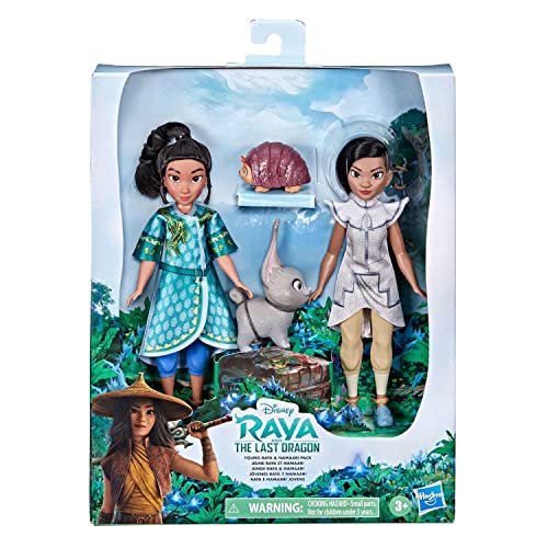 Hasbro Disney Prinzessinnen Raya und der letzte Drache Junge Raya und Namaari Modepuppen 2er-Pack, Modepuppen Outfits, Spielzeug für Kinder ab 3 Jahren, Mehrfarbig, F11935L0 von Disney Princess