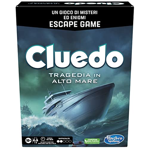 Cluedo Escape Tragödie auf Hoher See, Rätselspiel, Escape Game, Rätselspiel, Rätselspiel, Brettspiel für Familien ab 10 Jahren, 1-6 Spieler Cluedo Escape Tragödie auf Hoher See, Rätselspiel, Escape Game, Rätselspiel, Rätselspiel, Brettspiel für Familien ab 10 Jahren, 1-6 Spieler von Hasbro Gaming