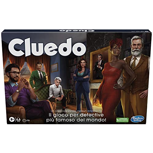 Cluedo Klassisches Refresh (Spiel in der Box, Hasbro Gaming), für Kinder und Mädchen ab 8 Jahren, Cluedo überarbeitet für 2-6 Spieler, Mysterial- und Ermittlungsspiele für die Familie, Ostergeschenke von Hasbro Gaming