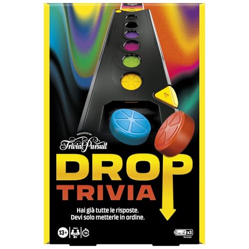 Drop Trivia, elektronisches Gesellschaftsspiel, inspiriert von Trivial Pursuit – italienische Version von Hasbro Gaming