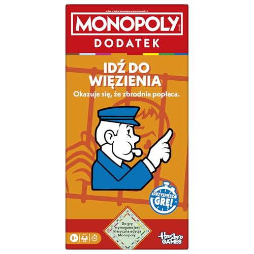 EINZUSATZ Monopoly Gehen Sie ins Gefängnis (zum Spiel Wird die Klassische Monopoledition benötigt), polnische Version von Hasbro Gaming