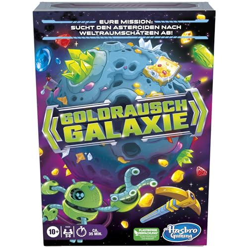 Goldrausch Galaxie, Strategie-Kartenspiel für Familien, Kinder, Jugendliche und Erwachsene, für 2–6 Spieler Goldrausch Galaxie, Strategie-Kartenspiel für Familien, Kinder, Jugendliche und Erwachsene, für 2–6 Spieler von Hasbro Gaming