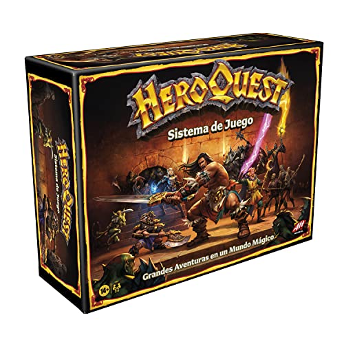 Hasbro Gaming Avalon Hill - HeroQuest Spielsystem - Dungeon Abenteuerspiel 2 bis 5 Jahre Spieler 14+ von Monopoly