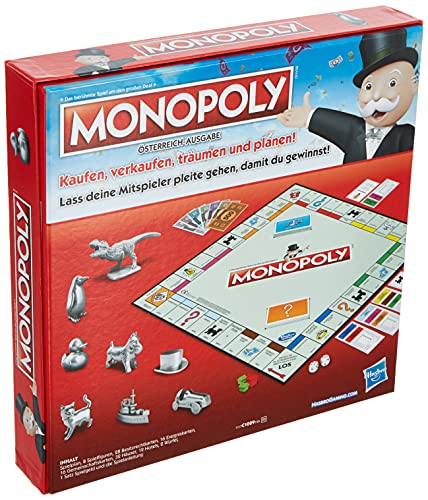 Hasbro Gaming C1009156 - Monopoly Classic österreichische Version Familienspiel von Hasbro