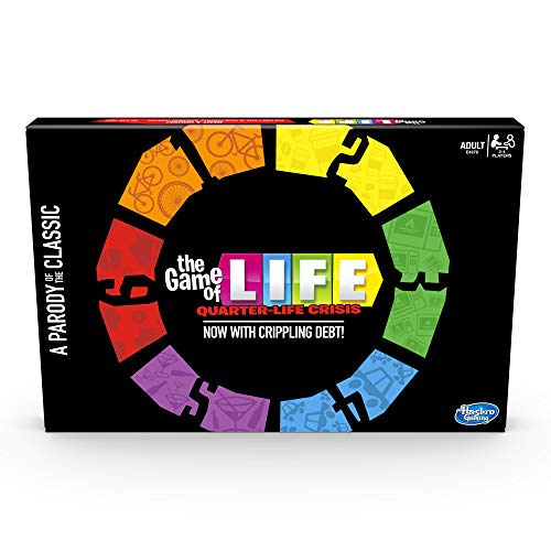 Hasbro Gaming Das Spiel des Lebens: Quarter Life Crisis Brettspiel für Erwachsene ab 18 Jahren, Party-Spiel für 10 Spieler von Hasbro Gaming