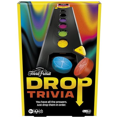 Hasbro Gaming Drop Trivia Elektronisches Brettspiel, Neuinterpretierter Klassiker für 2 Spieler oder mehr, Partyspiele für 13+ Jahre alte Jungen und Mädchen, Spaß und Geburtstagsspielzeug Hasbro Gaming Drop Trivia Elektronisches Brettspiel, Neuinterpretierter Klassiker für 2 Spieler oder mehr, Partyspiele für 13+ Jahre alte Jungen und Mädchen, Spaß und Geburtstagsspielzeug von Hasbro Gaming