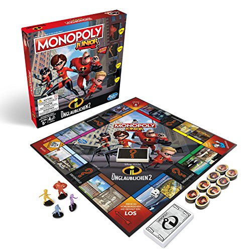 Hasbro Gaming E1781100 Incredibles 2 Monopoly Junior-Die Unglaublichen, Kinderspiel Hasbro Gaming E1781100 Incredibles 2 Monopoly Junior-Die Unglaublichen, Kinderspiel von Hasbro Gaming