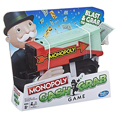 Hasbro Gaming E3037100 Monopoly Geldregen, Familienspiel mit Geldblaster, Multicolor von Hasbro Gaming