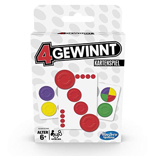 Hasbro Gaming E8388GC0 4 Gewinnt Kartenspiel für Kinder ab 6 Jahren, 2–4 Spieler Hasbro Gaming E8388GC0 4 Gewinnt Kartenspiel für Kinder ab 6 Jahren, 2–4 Spieler von Hasbro Gaming